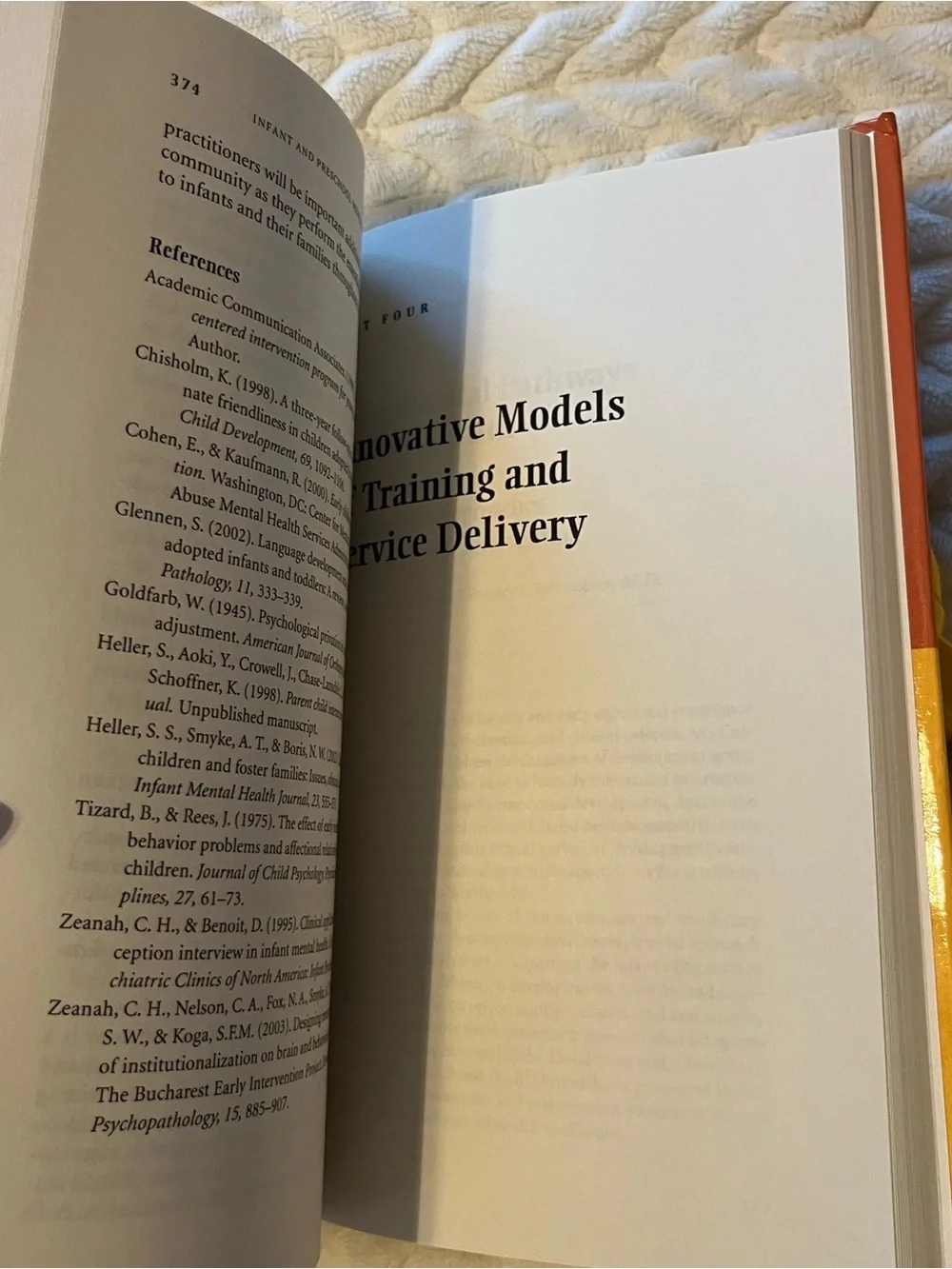 The handbook of Training and Practice Infant And Preschool Mental Health Hard